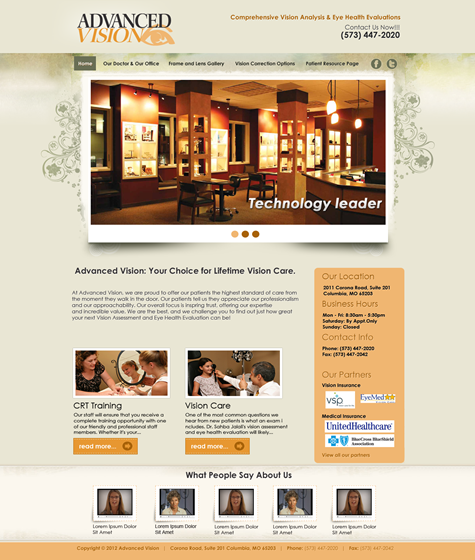 Websites: Advanced Vision
